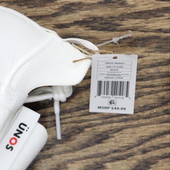 Unos By Sz Adult Mens Womens Low Top Neillum Sneakers White M 8.0-9.0/W 9.5-10.5 - Picture 6 of 13